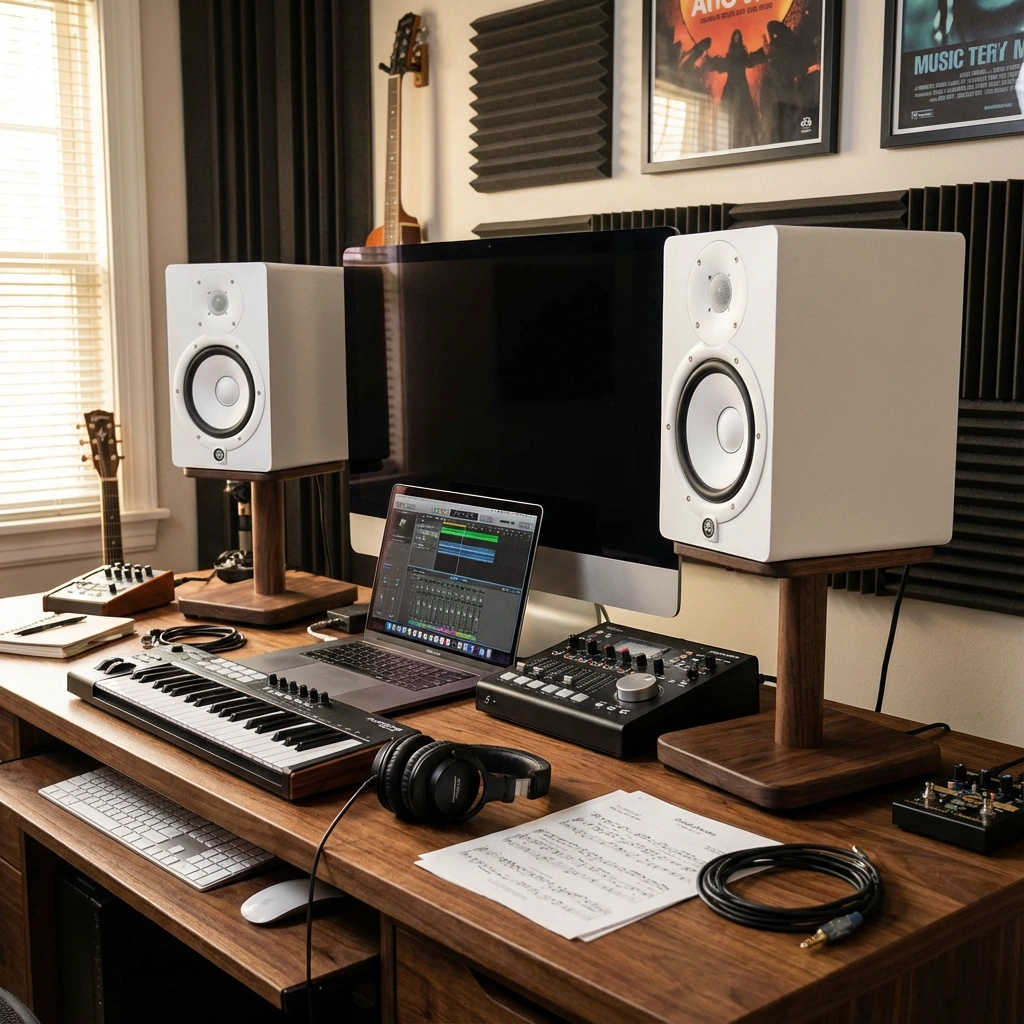 JK002 Högtalarstativ Studio valnot 3